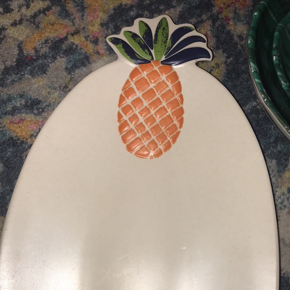 NWT 21" x 10" Melamine and Bamboo Pineapple Serving Platter - Opalhouse - Picture 5 of 9